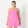 image:imageAmazon Essentials Womens Formflex Polo Tennis Dress with Builtin ShortsPink