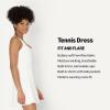 image:imageAmazon Essentials Womens Formflex Polo Tennis Dress with Builtin ShortsWhite