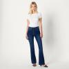 image:imageAmazon Essentials Womens High Stretch Flattering HighRise Flare JeansDark Shadow Wash