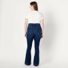 image:imageAmazon Essentials Womens High Stretch Flattering HighRise Flare JeansDark Shadow Wash