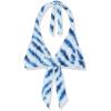 image:imageAmazon Essentials Womens LightSupport Padded Tie Halter Bikini Swimsuit Top Available in Plus SizeBlue Tie Dye