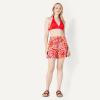 image:imageAmazon Essentials Womens LightSupport Padded Tie Halter Bikini Swimsuit Top Available in Plus SizeBright Poppy Red