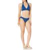 image:imageAmazon Essentials Womens LightSupport Padded Tie Halter Bikini Swimsuit Top Available in Plus SizeDeep Blue