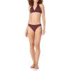 image:imageAmazon Essentials Womens LightSupport Padded Tie Halter Bikini Swimsuit Top Available in Plus SizeDeep Brown