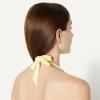 image:imageAmazon Essentials Womens LightSupport Padded Tie Halter Bikini Swimsuit Top Available in Plus SizeLight Yellow