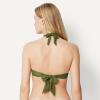 image:imageAmazon Essentials Womens LightSupport Padded Tie Halter Bikini Swimsuit Top Available in Plus SizeOlive