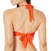 image:imageAmazon Essentials Womens LightSupport Padded Tie Halter Bikini Swimsuit Top Available in Plus SizeOrange