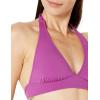 image:imageAmazon Essentials Womens LightSupport Padded Tie Halter Bikini Swimsuit Top Available in Plus SizeViolet