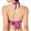 image:imageAmazon Essentials Womens LightSupport Padded Tie Halter Bikini Swimsuit Top Available in Plus SizeViolet