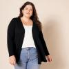 image:imageAmazon Essentials Womens Lightweight Long Sleeve OpenFront Cardigan Sweater Available in Plus SizeBlack