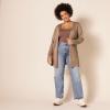 image:imageAmazon Essentials Womens Lightweight Long Sleeve OpenFront Cardigan Sweater Available in Plus SizeCamel Heather