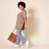 image:imageAmazon Essentials Womens Lightweight Long Sleeve OpenFront Cardigan Sweater Available in Plus SizeCamel Heather