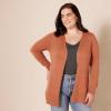 image:imageAmazon Essentials Womens Lightweight Long Sleeve OpenFront Cardigan Sweater Available in Plus SizeCaramel