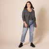image:imageAmazon Essentials Womens Lightweight Long Sleeve OpenFront Cardigan Sweater Available in Plus SizeCharcoal Heather