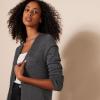 image:imageAmazon Essentials Womens Lightweight Long Sleeve OpenFront Cardigan Sweater Available in Plus SizeCharcoal Heather