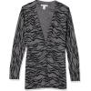 image:imageAmazon Essentials Womens Lightweight Long Sleeve OpenFront Cardigan Sweater Available in Plus SizeCharcoal Tiger Print