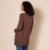 image:imageAmazon Essentials Womens Lightweight Long Sleeve OpenFront Cardigan Sweater Available in Plus SizeDark Chestnut Brown Heather