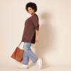 image:imageAmazon Essentials Womens Lightweight Long Sleeve OpenFront Cardigan Sweater Available in Plus SizeDark Chestnut Brown Heather