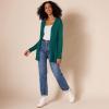 image:imageAmazon Essentials Womens Lightweight Long Sleeve OpenFront Cardigan Sweater Available in Plus SizeDark Green