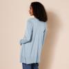 image:imageAmazon Essentials Womens Lightweight Long Sleeve OpenFront Cardigan Sweater Available in Plus SizeIndigo Blue Heather