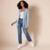 image:imageAmazon Essentials Womens Lightweight Long Sleeve OpenFront Cardigan Sweater Available in Plus SizeIndigo Blue Heather