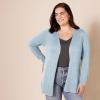 image:imageAmazon Essentials Womens Lightweight Long Sleeve OpenFront Cardigan Sweater Available in Plus SizeIndigo Blue Heather