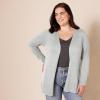 image:imageAmazon Essentials Womens Lightweight Long Sleeve OpenFront Cardigan Sweater Available in Plus SizeLight Grey Heather
