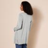 image:imageAmazon Essentials Womens Lightweight Long Sleeve OpenFront Cardigan Sweater Available in Plus SizeLight Grey Heather