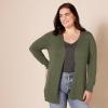 image:imageAmazon Essentials Womens Lightweight Long Sleeve OpenFront Cardigan Sweater Available in Plus SizeOlive