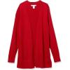 image:imageAmazon Essentials Womens Lightweight Long Sleeve OpenFront Cardigan Sweater Available in Plus SizeRed