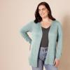 image:imageAmazon Essentials Womens Lightweight Long Sleeve OpenFront Cardigan Sweater Available in Plus SizeSage Green Heather