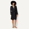 image:imageAmazon Essentials Womens Long Sleeve Robe ModalBlend BathrobeBlack
