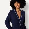 image:imageAmazon Essentials Womens Long Sleeve Robe ModalBlend BathrobeNavy