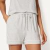 image:imageAmazon Essentials Womens ModalBlend Pajama Set Camisole with ShortsLight Grey Heather
