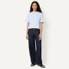 image:imageAmazon Essentials Womens OversizedFit Short Sleeve Crewneck ShirtLight Blue