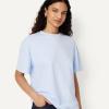 image:imageAmazon Essentials Womens OversizedFit Short Sleeve Crewneck ShirtLight Blue