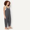 image:imageAmazon Essentials Womens OversizedFit Sleeveless JumpsuitCharcoal Heather