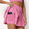 image:imageAmazon Essentials Womens Performance Stretch Woven Pleated Tennis Skirt with Builtin Shorts and PocketsPink