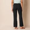 image:imageAmazon Essentials Womens Pull On Linen Blend Drawstring Relaxed Fit Wide Leg PantBlack