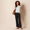 image:imageAmazon Essentials Womens Pull On Linen Blend Drawstring Relaxed Fit Wide Leg PantBlack