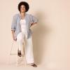 image:imageAmazon Essentials Womens Pull On Linen Blend Drawstring Relaxed Fit Wide Leg PantBright White