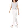 image:imageAmazon Essentials Womens Pull On Linen Blend Drawstring Relaxed Fit Wide Leg PantBright White