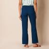 image:imageAmazon Essentials Womens Pull On Linen Blend Drawstring Relaxed Fit Wide Leg PantDark Blue