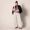 image:imageAmazon Essentials Womens Pull On Linen Blend Drawstring Relaxed Fit Wide Leg PantEcru