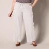 image:imageAmazon Essentials Womens Pull On Linen Blend Drawstring Relaxed Fit Wide Leg PantEcru