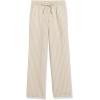 image:imageAmazon Essentials Womens Pull On Linen Blend Drawstring Relaxed Fit Wide Leg PantEcru Stripe