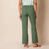 image:imageAmazon Essentials Womens Pull On Linen Blend Drawstring Relaxed Fit Wide Leg PantMilitary Green