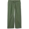 image:imageAmazon Essentials Womens Pull On Linen Blend Drawstring Relaxed Fit Wide Leg PantMilitary Green