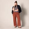 image:imageAmazon Essentials Womens Pull On Linen Blend Drawstring Relaxed Fit Wide Leg PantTerracotta