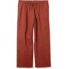 image:imageAmazon Essentials Womens Pull On Linen Blend Drawstring Relaxed Fit Wide Leg PantTerracotta